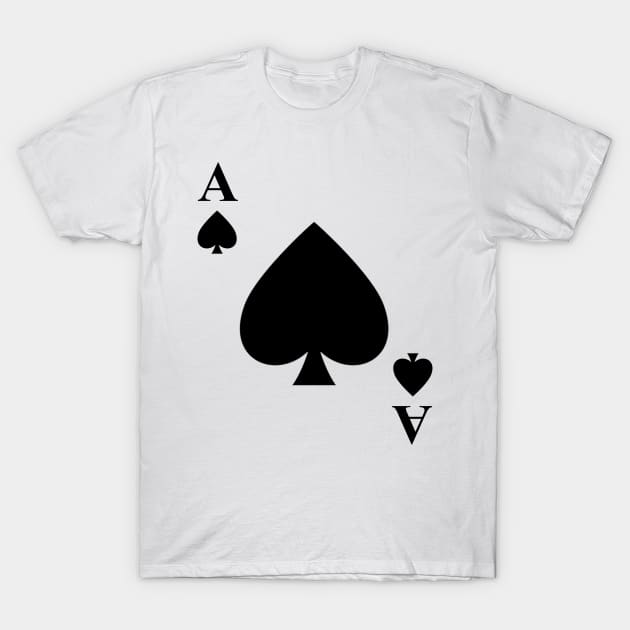 Ace of Spades Playing Card Halloween Costume T-Shirt by fishbiscuit